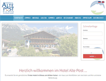 Tablet Screenshot of hotelaltepost.com